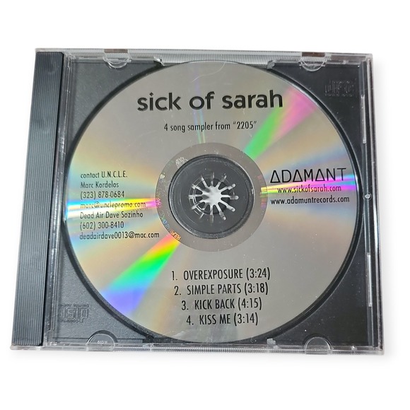 Other - Sick‎ Of Sarah – 4 Song Sampler From "2205" [2010 Promotional CD]